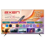 Axen AX75LEDM-W02M 190 Ekran UHD Webos 2.0 Led Tv