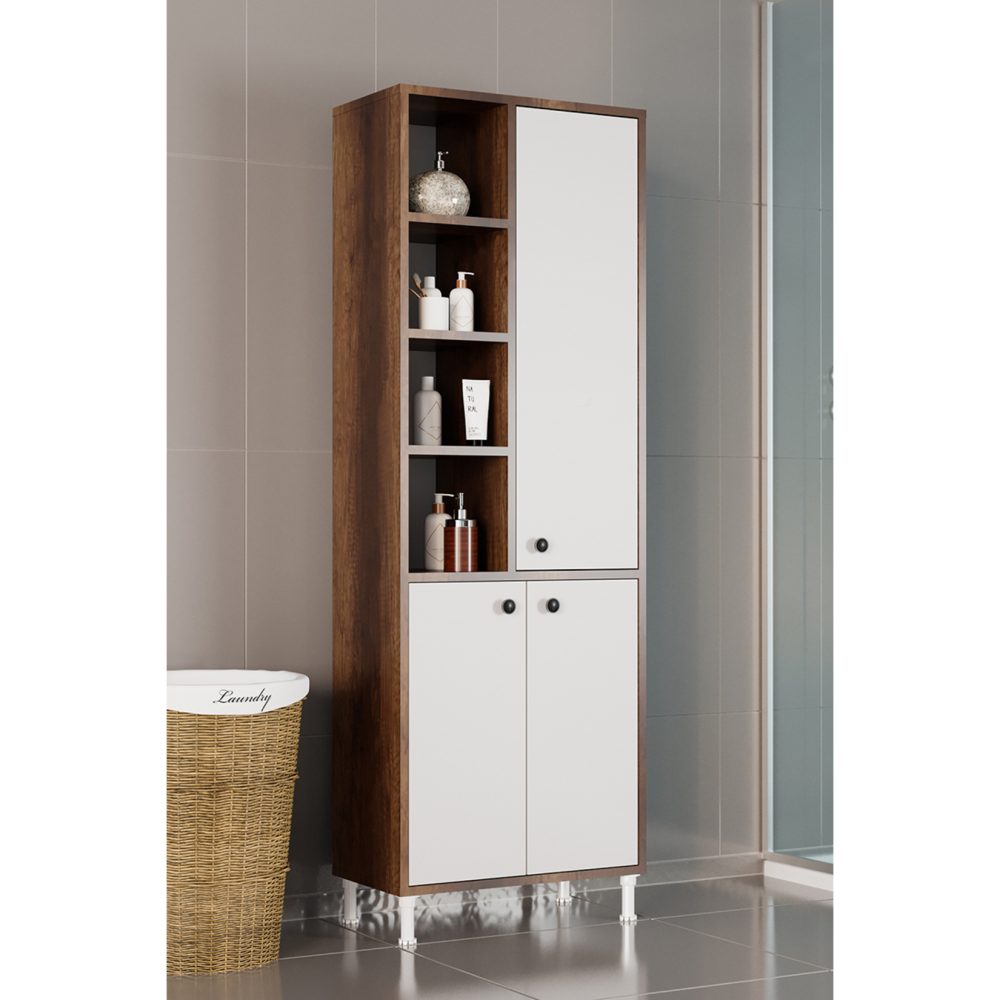 Evdemo Selen Çok Amaçlı Mutfak Banyo Dolabı Ceviz
