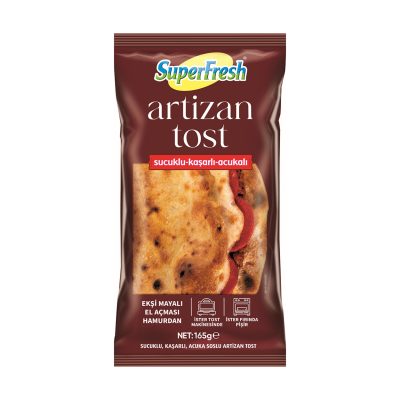 Superfresh Sucuk Kaşar Acukalı Artizan Tost 165 G