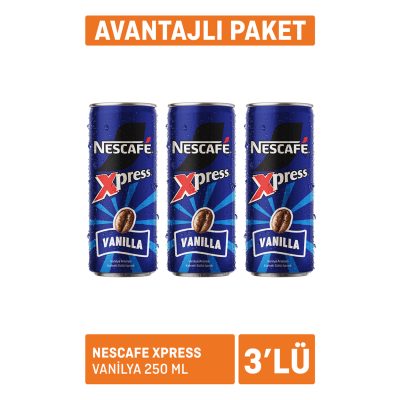 Nescafe Xpress Vanilya 3 x 250 Ml