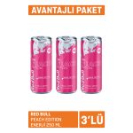 Red Bull Peach Edition Enerji 3 x 250 Ml