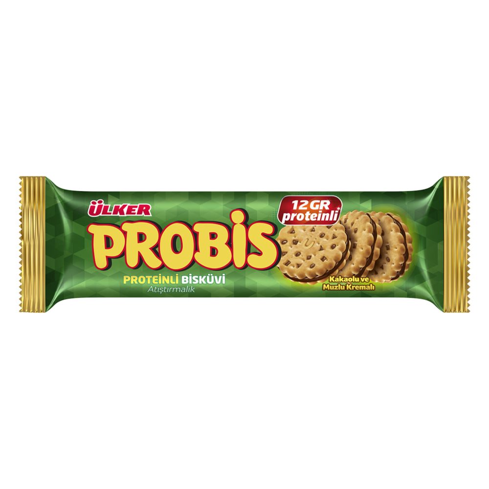 Ülker Probis Kakaolu ve Muzlu Proteinli Bisküvi 75 G