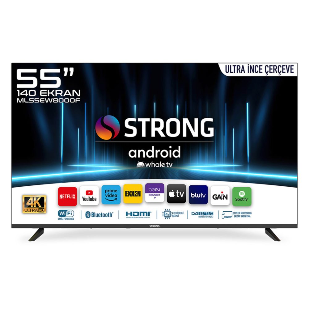 Strong ML55EW8000F 55" 140 Ekran 4K Ultra HD Android Tv