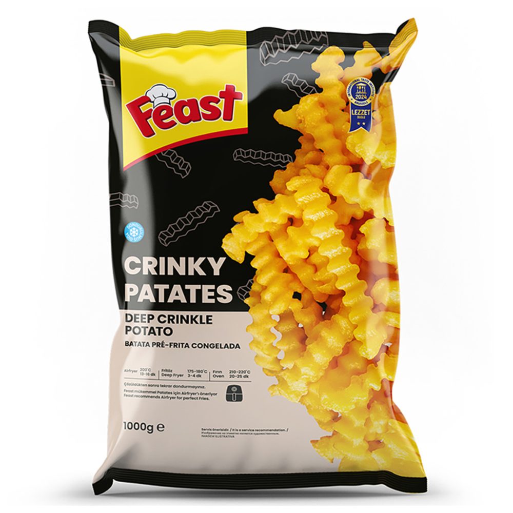 Feast Dondurulmuş Crinky Patates 1 Kg