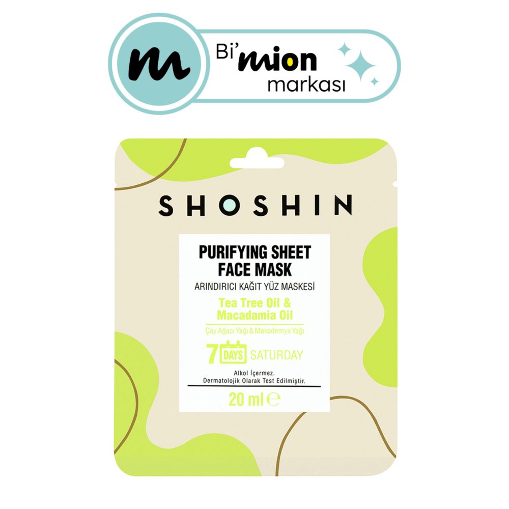 Shoshin Arındırıcı Kağıt Yüz Maskesi 20 Ml