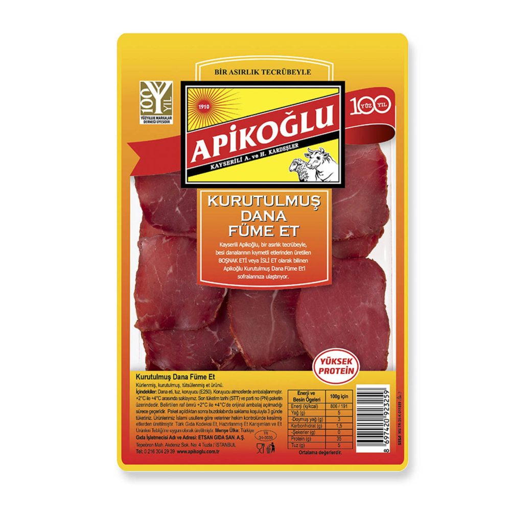 Apikoğlu İsli Kuru Et 100 G