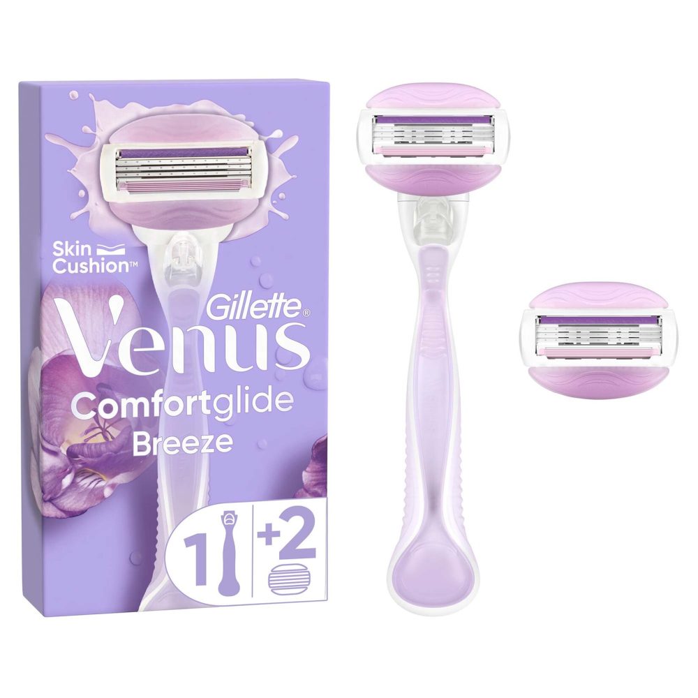 Gillette Venus Comfortglide Breeze Tıraş Makinesi + 2 Adet Yedek Başlık