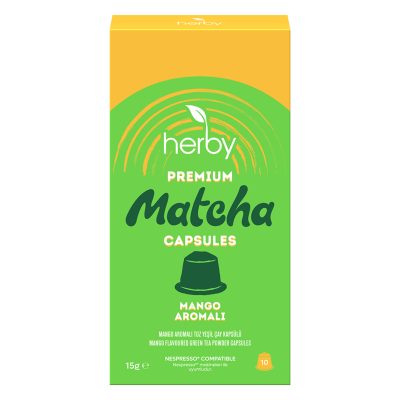 Herby Premium Matcha Mango Aromalı Kapsül 10'lu 15 G