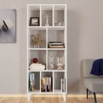 Evdemo Petek Dekoratif Kitaplık Beyaz