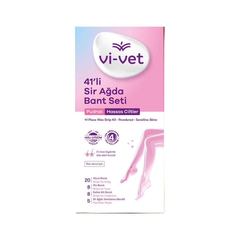 Vi-Vet Pudralı Sir Ağda Bant Seti 41'li