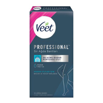 Veet Professional Ağda Bantları Hassas Ciltler 12'li