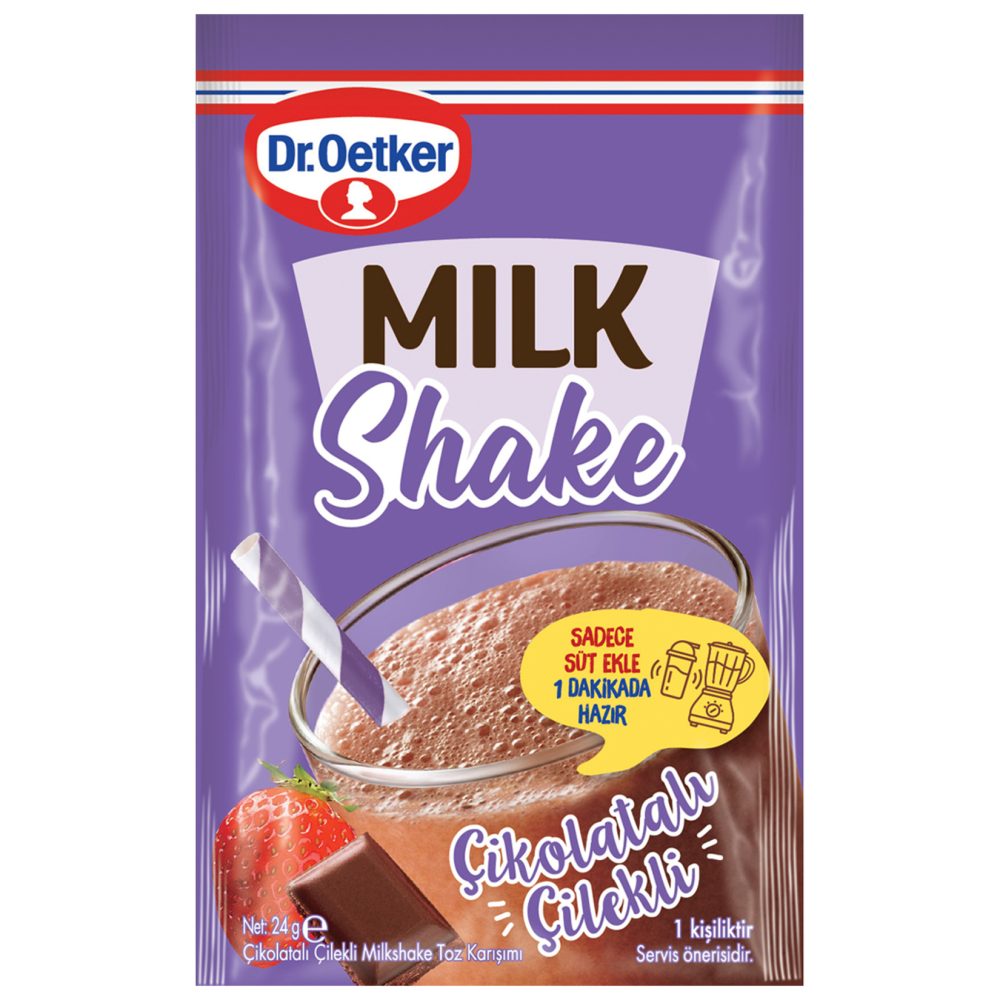 Dr.Oetker Milkshake Toz Karışık Çikolata Çilek 24 G