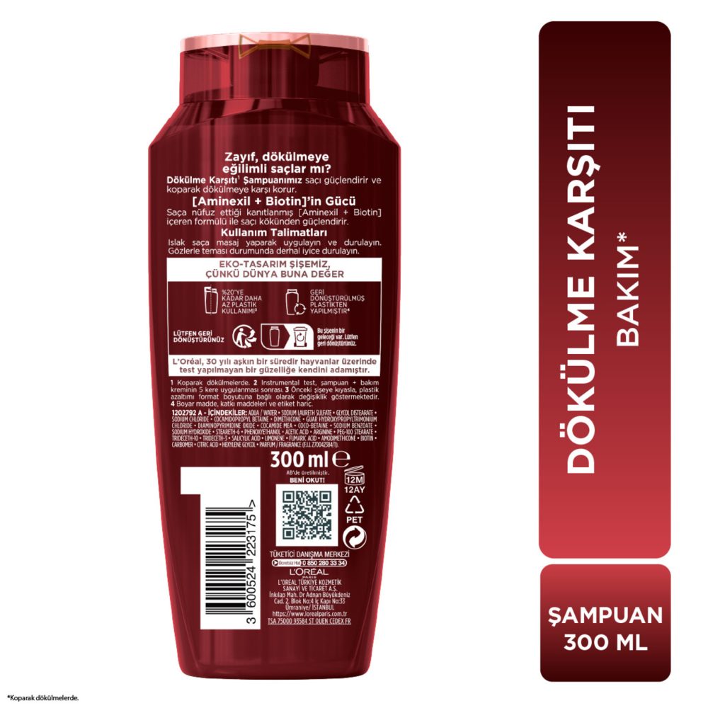 Elseve Komple Direnç Dökülme Karşıtı Bakım Şampuanı 300 Ml