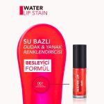 Flormar Water Lip Stain Uzun Süre Kalıcı Su Bazlı Tint - 001 Infinite Pink