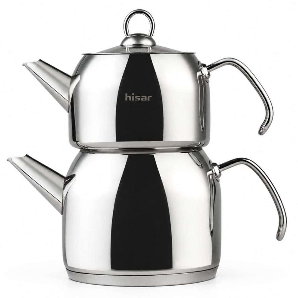 Hisar Satürn Mini Çelik Çaydanlık Cam Kapak