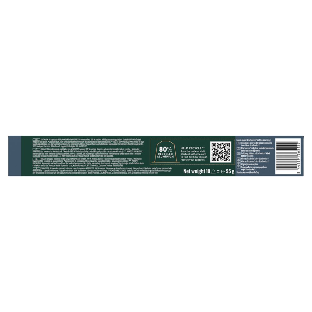 Starbucks By Nespresso Espresso Roast Kapsül Kahve 10'lu 55 G