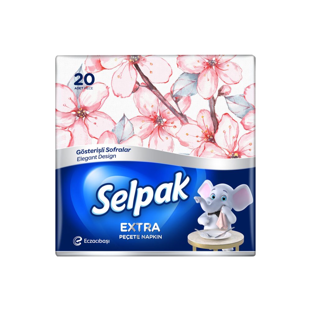 Selpak Extra Desenli Peçete 20'li