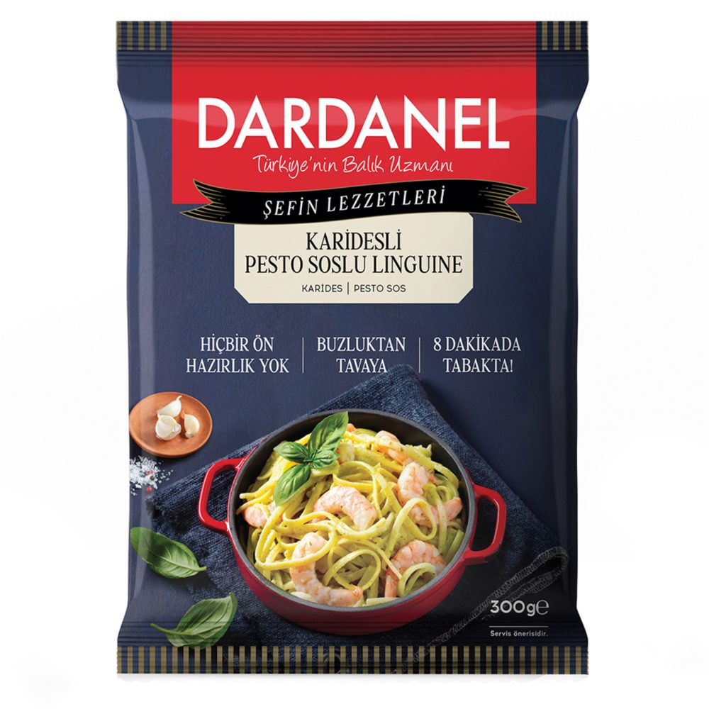 Dardanel Kolay Pişir Karidesli Pesto Soslu Linguine 300G