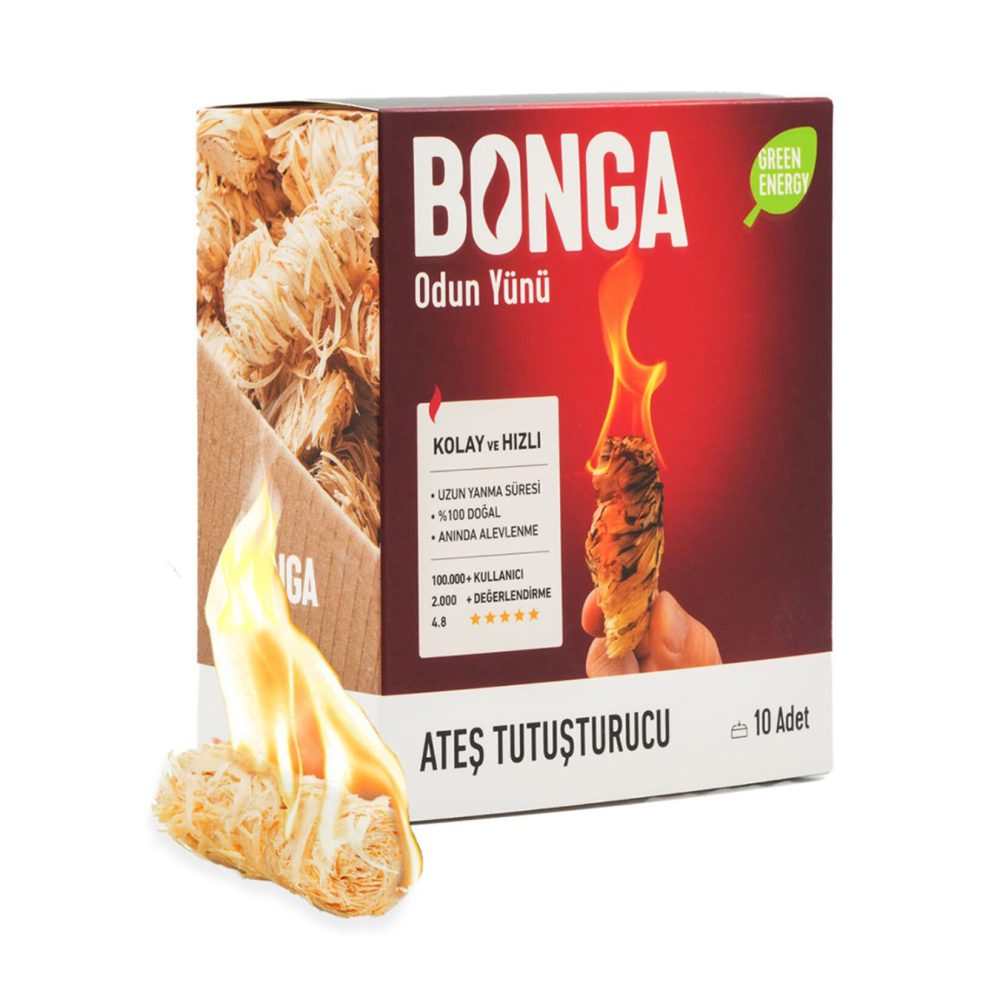 Bonga Odun Yünü Tutuşturucu 10 Adet / 140 G