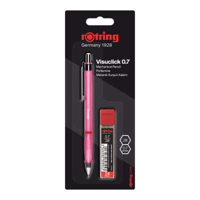 Rotring Visuclick Versatil, 0.7 Uçlu Kalem + 2B uç hediye, Canlı renkli kalem
