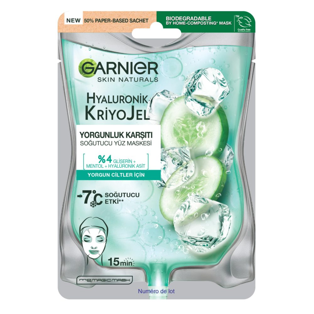 Garnier Hyaluronik Yorgunluk Karşıtı Soğutucu Jel Yüz Maskesi 27 G