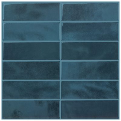 Stickez 3D Yapışkanlı Duvar Karosu Deniz Mavi 30.5x30.5 Cm 4'lü Paket