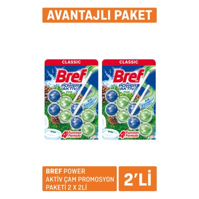 Bref Power Aktif Wc Blok Çam Pro Paketi 2 x 100 G