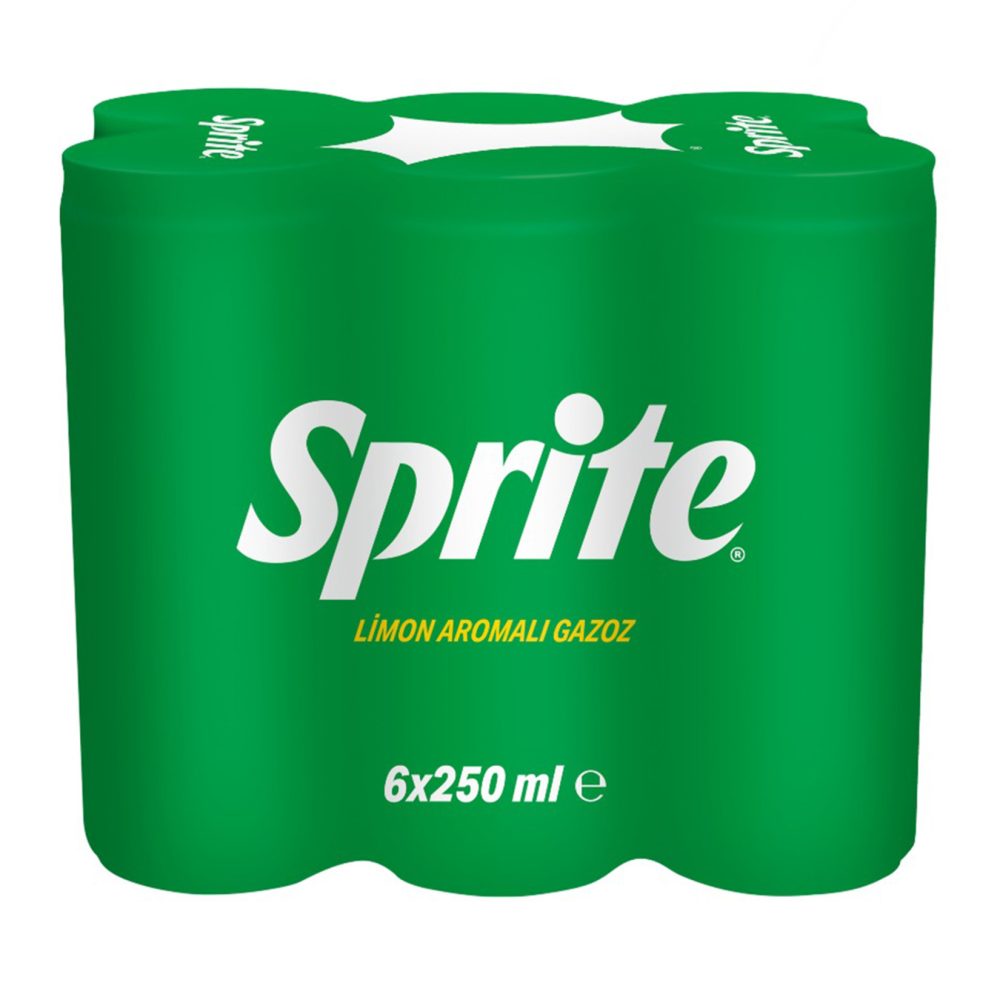 Sprite Limon Aromalı Gazoz Kutu 6 x 250 Ml