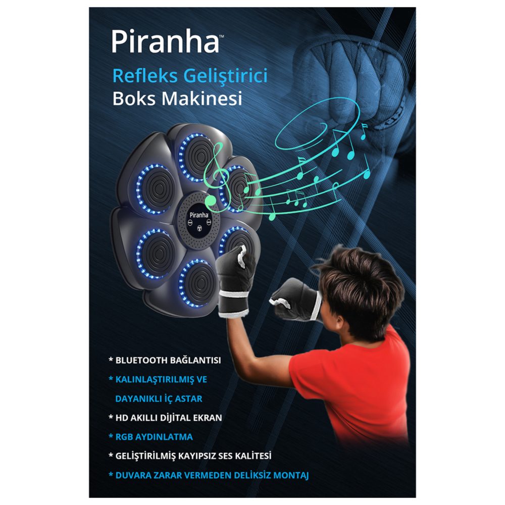 Piranha T-227 Müzikli Boks Makinesi