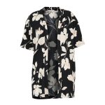 S Design Çiçek Desenli Kimono Bluz L