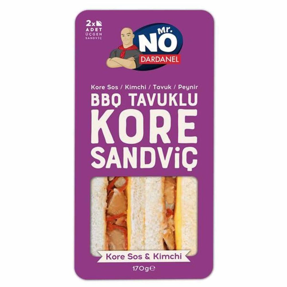 Mr.No Kore Soslu Tavuklu Kimchili Sandviç 170 G