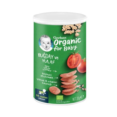 Gerber Organik Buğdaylı Yulaflı Kraker 35 G