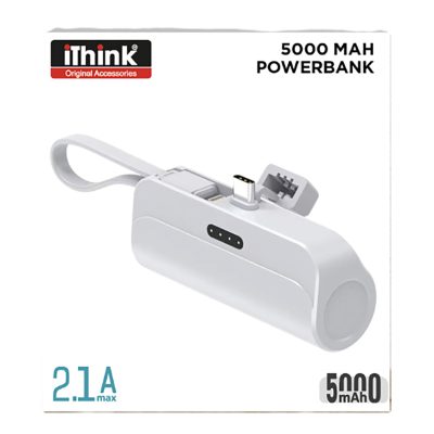 i'think 5.000 Mah Telefon Altı Powerbank Beyaz PB-430