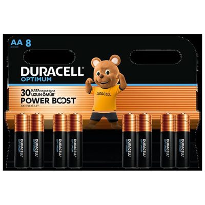 Duracell Optimum Powerboost AA Kalem Pil 8'li
