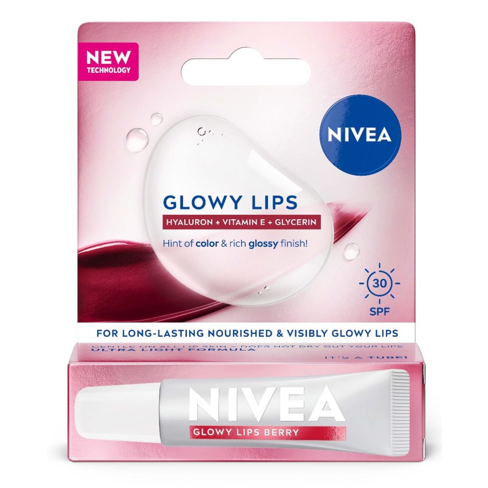 Nivea Glowy Lips Berry SPF 30 Dudak Bakım Kremi 10 Ml