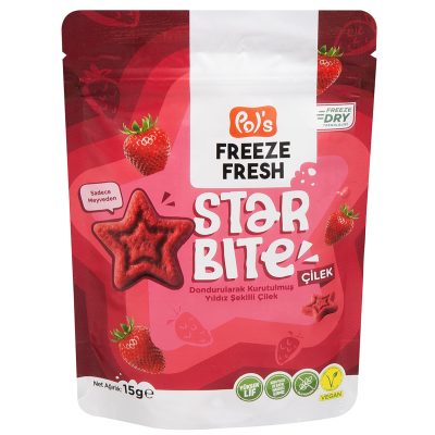 Pol's Freeze Fresh Star Bite Çilek 15 G