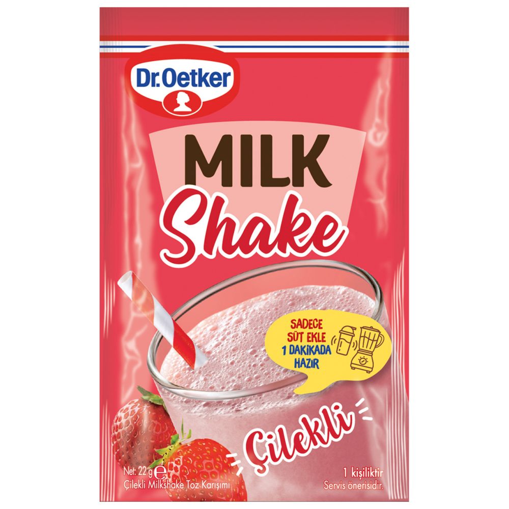 Dr.Oetker Milkshake Toz Karışımı Çilekli 22 G