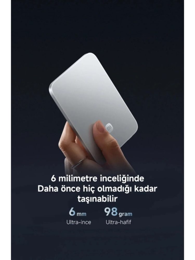 Xiaomi Ultrathin Magnetic Powerbank 5000 Mah 15 W Siyah