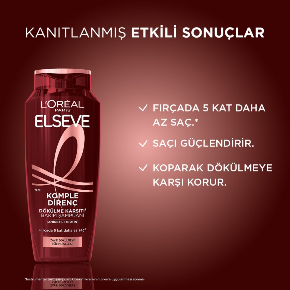 Elseve Komple Direnç Dökülme Karşıtı Bakım Şampuanı 300 Ml