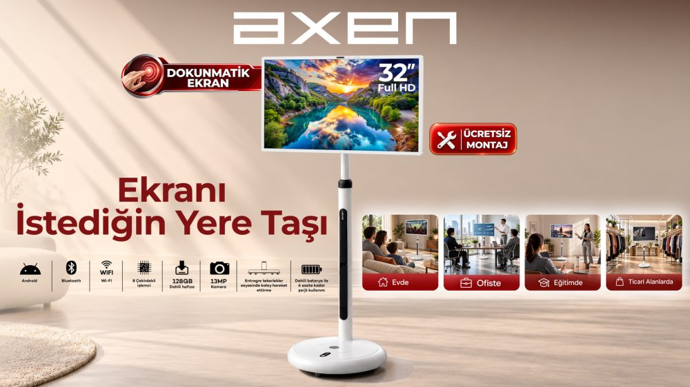Axen 32'' AX32FMTR-A13B FHD Android Smart Led Ekran