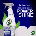 Cif Power & Shine Sprey Banyo İçin Temizleyici ve Kireç Çözücü 750 Ml