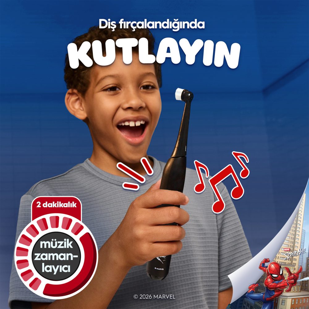 Oral-B iO Çocuk 6+ Spiderman Şarjlı Diş Fırçası
