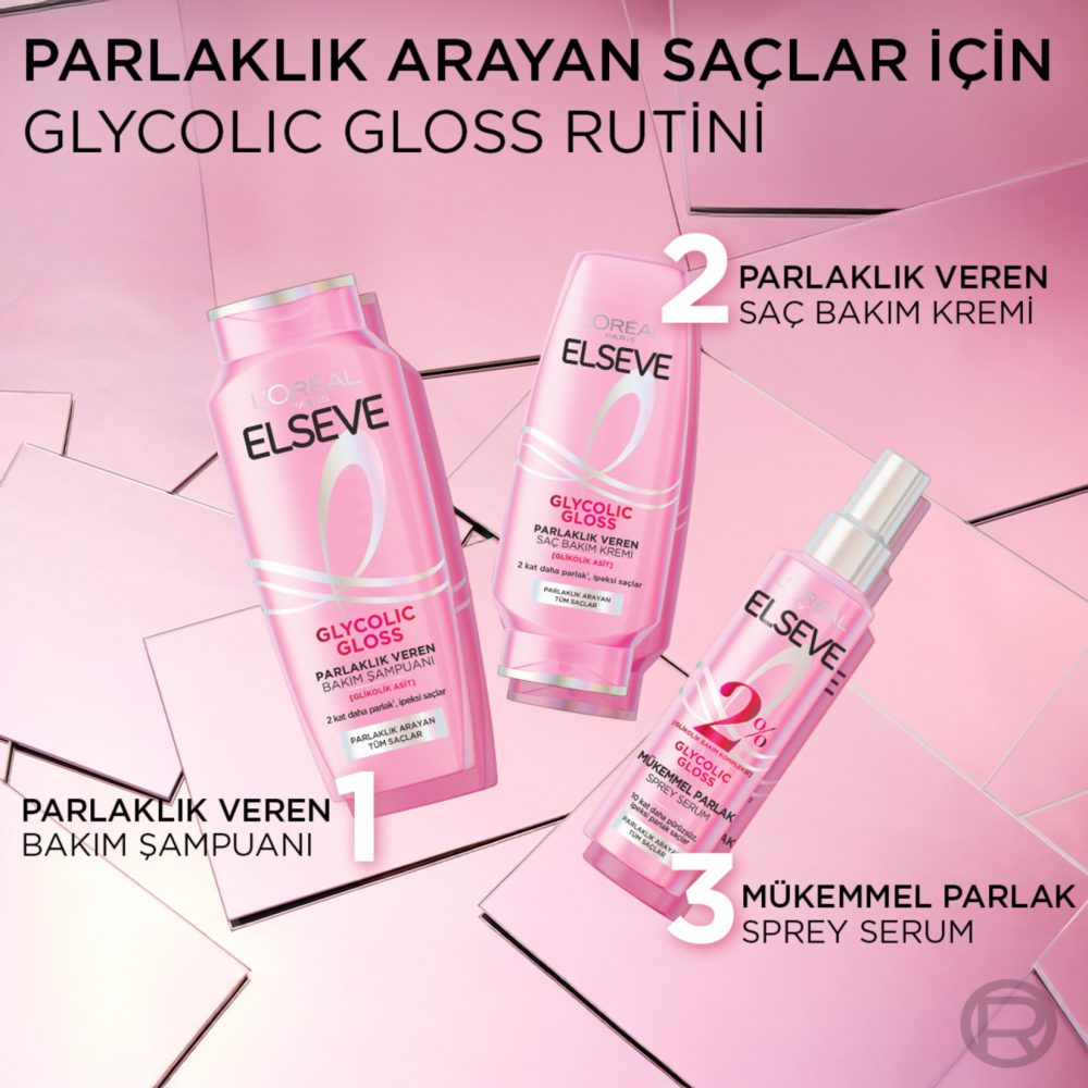 Elseve Glycolic Gloss Parlak Sprey Serum 150 Ml