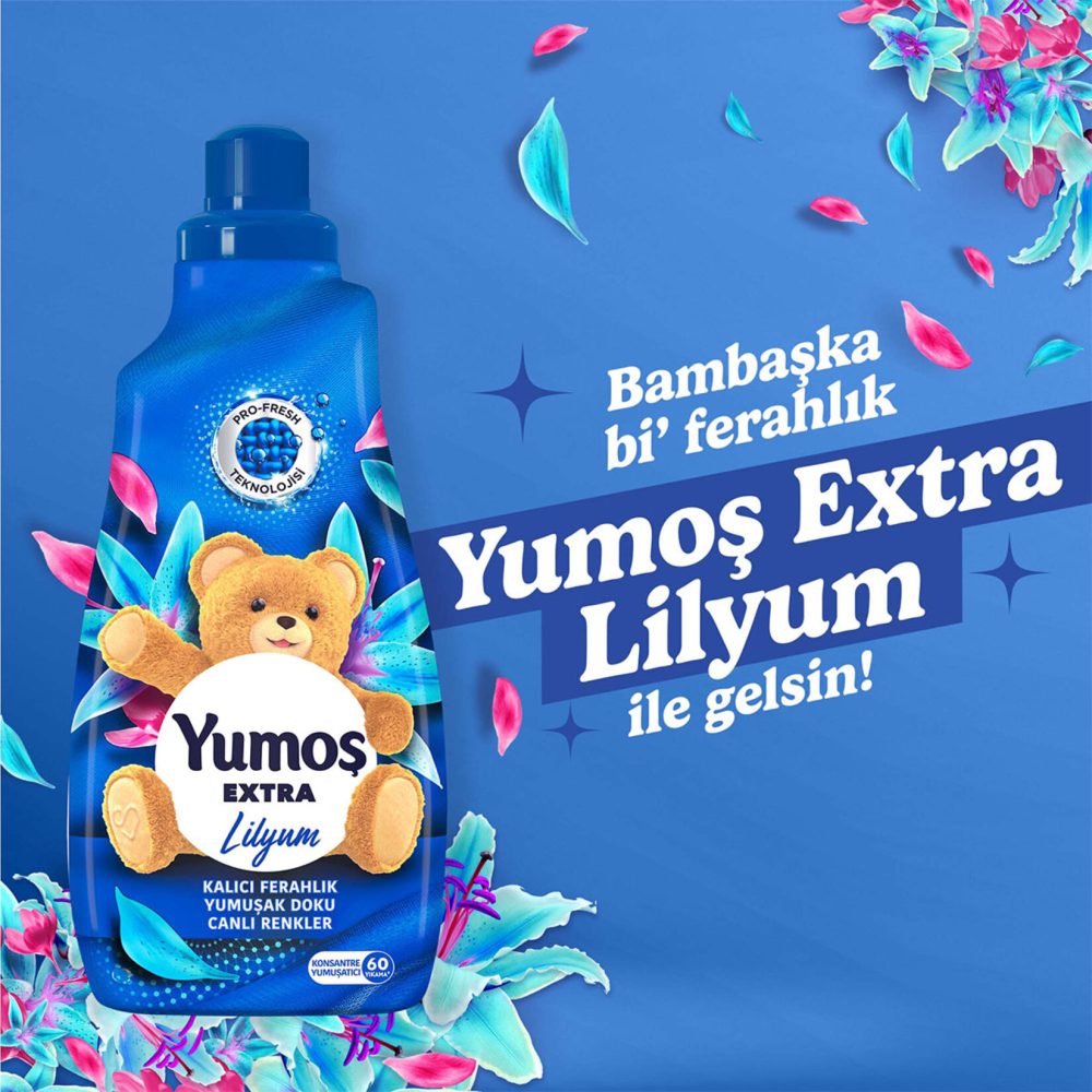 Yumoş Extra Konsantre Çamaşır Yumuşatıcısı Lilyum 1440 ML 60 Yıkama