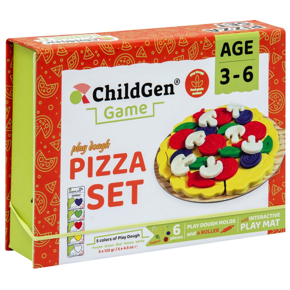 Childgen Oyun Hamurları Sahneli Pizza Seti 625 G