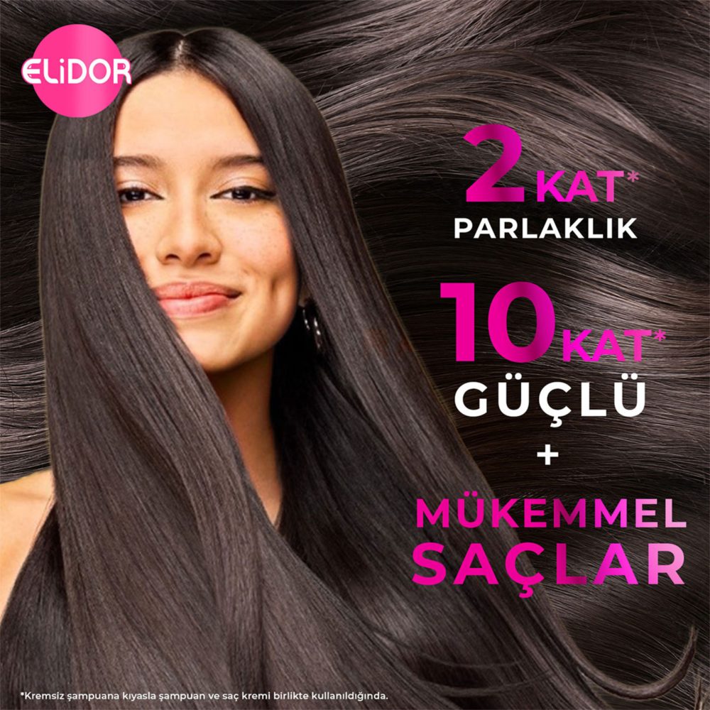 Elidor Saç Bakım Şampuanı Güçlü ve Parlak 400 Ml
