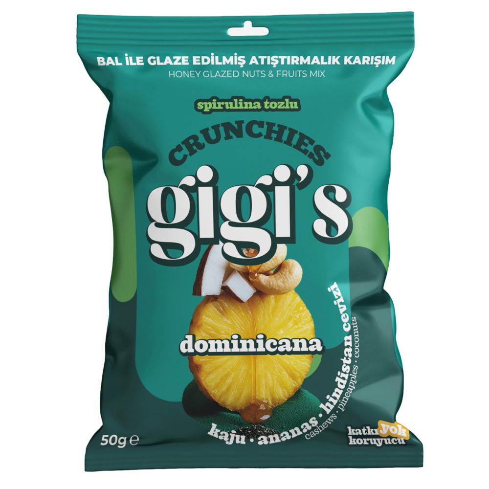 Gigi's Kaju Ananas Hindistan Cevizi Atıştırmalık 50 G