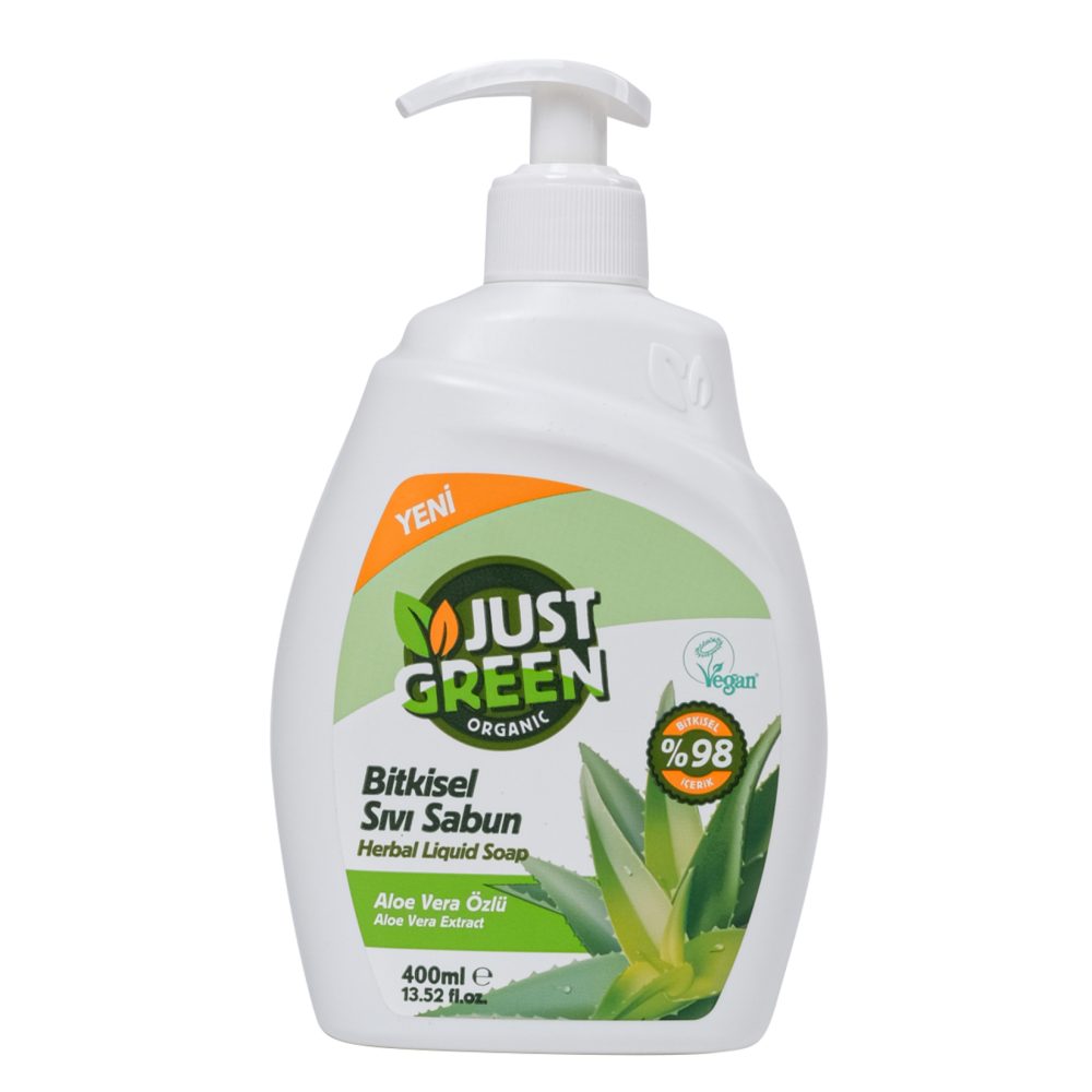 Just Green Organic Aloe Veralı Sıvı Sabun 400 Ml