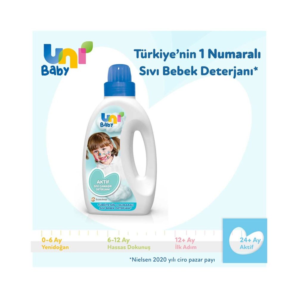 Uni Baby Aktif Sıvı Çamaşır Deterjanı 1500 Ml