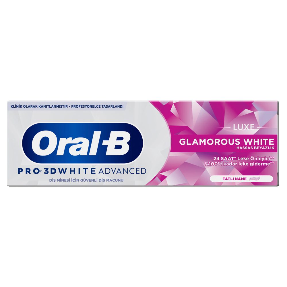 Oral-B Pro 3D White Advanced Luxe Glamorous White Diş Macunu 75 Ml